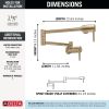 DELTA Other Contemporary Wall Mount Pot Filler — Champagne Bronze