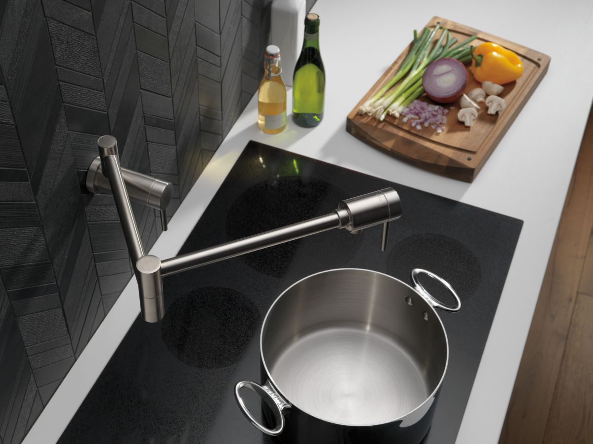 DELTA Other Contemporary Wall Mount Pot Filler — Stainless