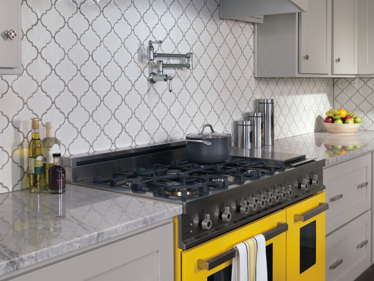 DELTA Other Traditional Wall Mount Pot Filler — Arctic Stainless