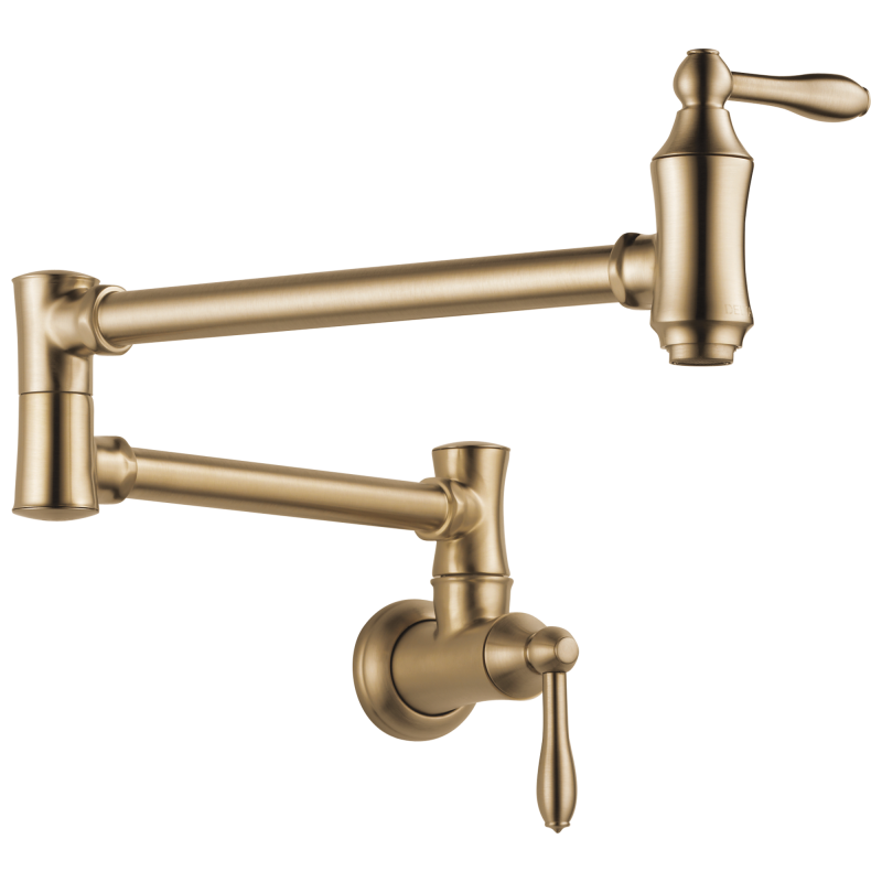 DELTA Other Traditional Wall Mount Pot Filler — Champagne Bronze