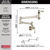 DELTA Other Traditional Wall Mount Pot Filler — Polished Nickel