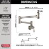 DELTA Other Traditional Wall Mount Pot Filler — Stainless