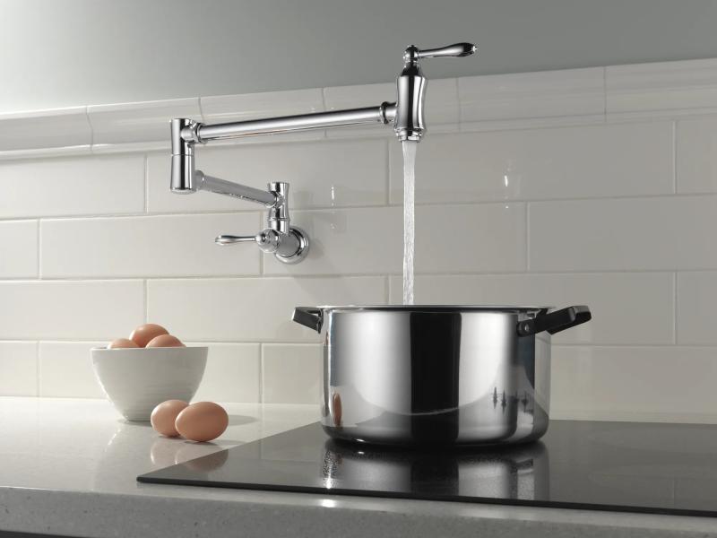 DELTA Other Traditional Wall Mount Pot Filler — Chrome