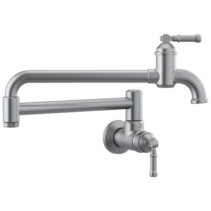 DELTA Broderick Wall Mount Pot Filler — Arctic Stainless