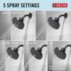 DELTA Nicoli Monitor 14 Series H2Okinetic Shower — Matte Black