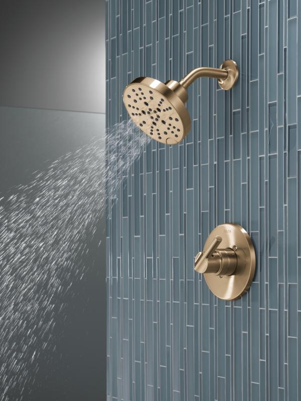 DELTA Nicoli Monitor 14 Series H2Okinetic Shower — Champagne Bronze