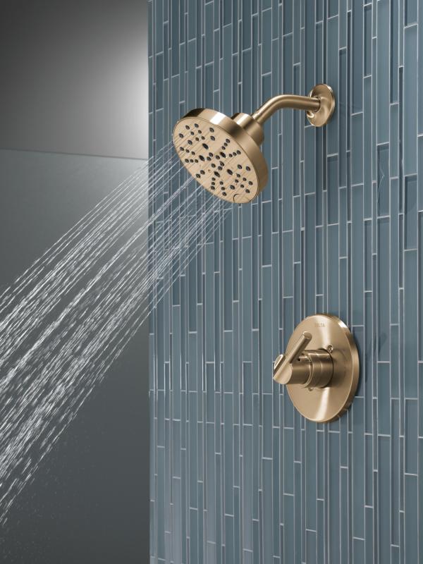 DELTA Nicoli Monitor 14 Series H2Okinetic Shower — Champagne Bronze