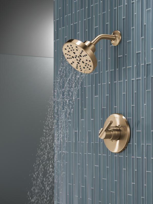 DELTA Nicoli Monitor 14 Series H2Okinetic Shower — Champagne Bronze