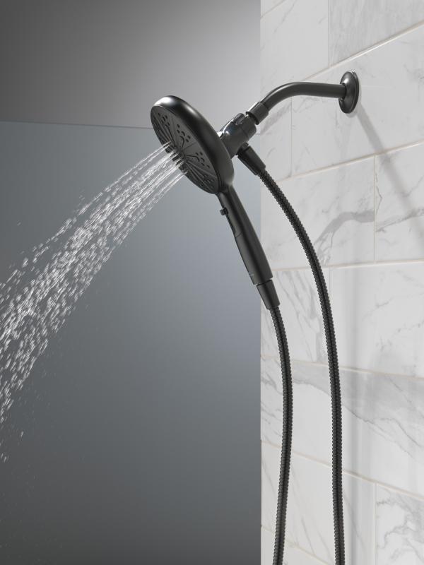 DELTA Nicoli Monitor 14 Series Tub and Shower with SureDock Hand Shower — Matte Black