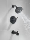 DELTA Nicoli Monitor 14 Series H2Okinetic Tub and Shower — Matte Black