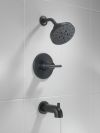 DELTA Nicoli Monitor 14 Series H2Okinetic Tub and Shower — Matte Black