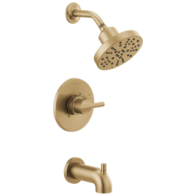 DELTA Nicoli Monitor 14 Series H2Okinetic Tub and Shower — Champagne Bronze