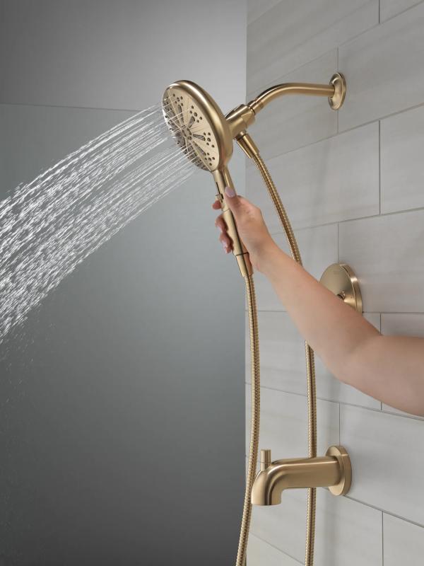 DELTA Nicoli Monitor 14 Series Tub and Shower with SureDock Hand Shower — Champagne Bronze