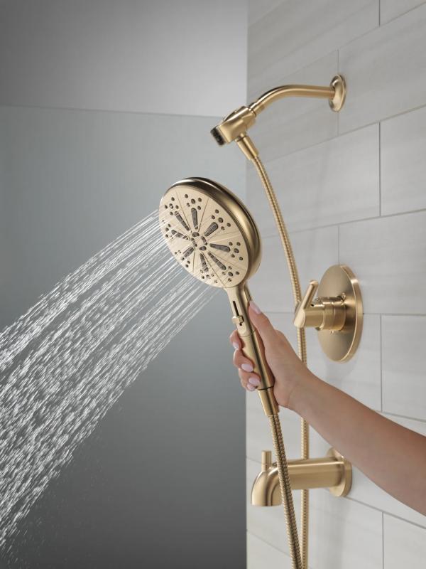 DELTA Nicoli Monitor 14 Series Tub and Shower with SureDock Hand Shower — Champagne Bronze