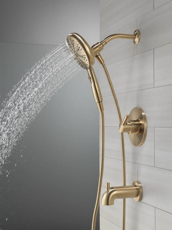 DELTA Nicoli Monitor 14 Series Tub and Shower with SureDock Hand Shower — Champagne Bronze