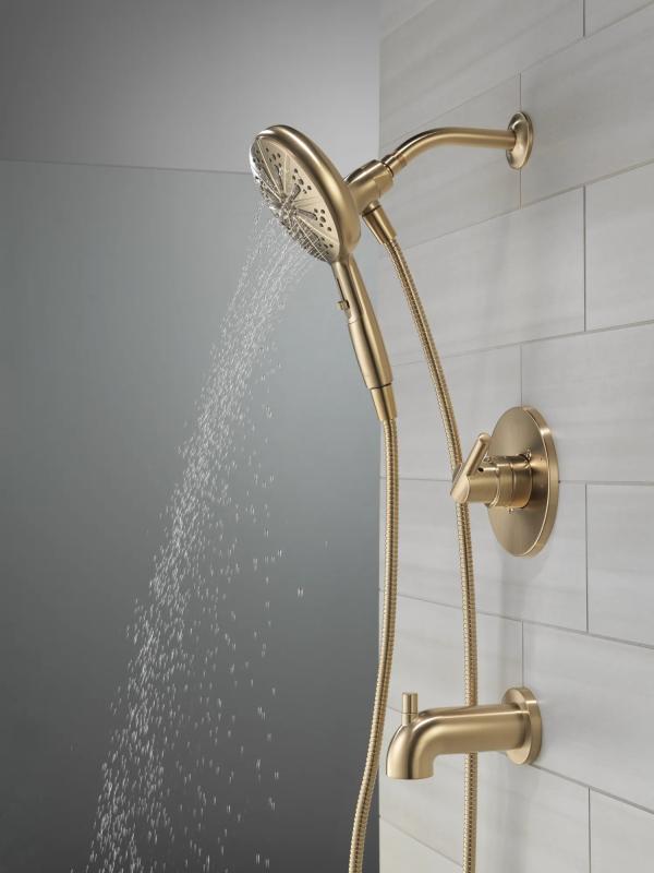 DELTA Nicoli Monitor 14 Series Tub and Shower with SureDock Hand Shower — Champagne Bronze