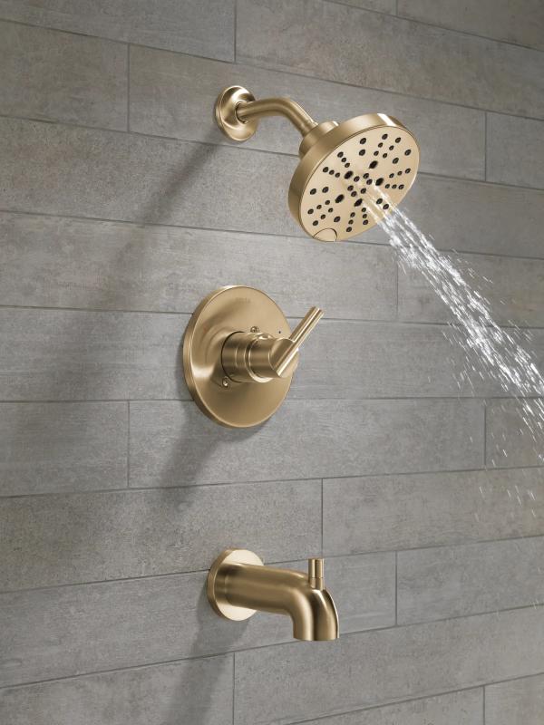 DELTA Nicoli Monitor 14 Series H2Okinetic Tub and Shower — Champagne Bronze