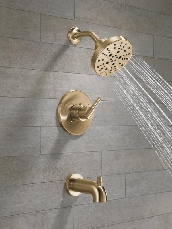 DELTA Nicoli Monitor 14 Series H2Okinetic Tub and Shower — Champagne Bronze
