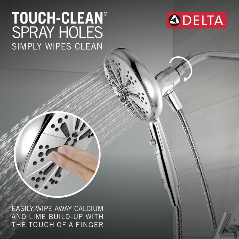 DELTA Nicoli Monitor 14 Series Tub and Shower with SureDock Hand Shower — Chrome