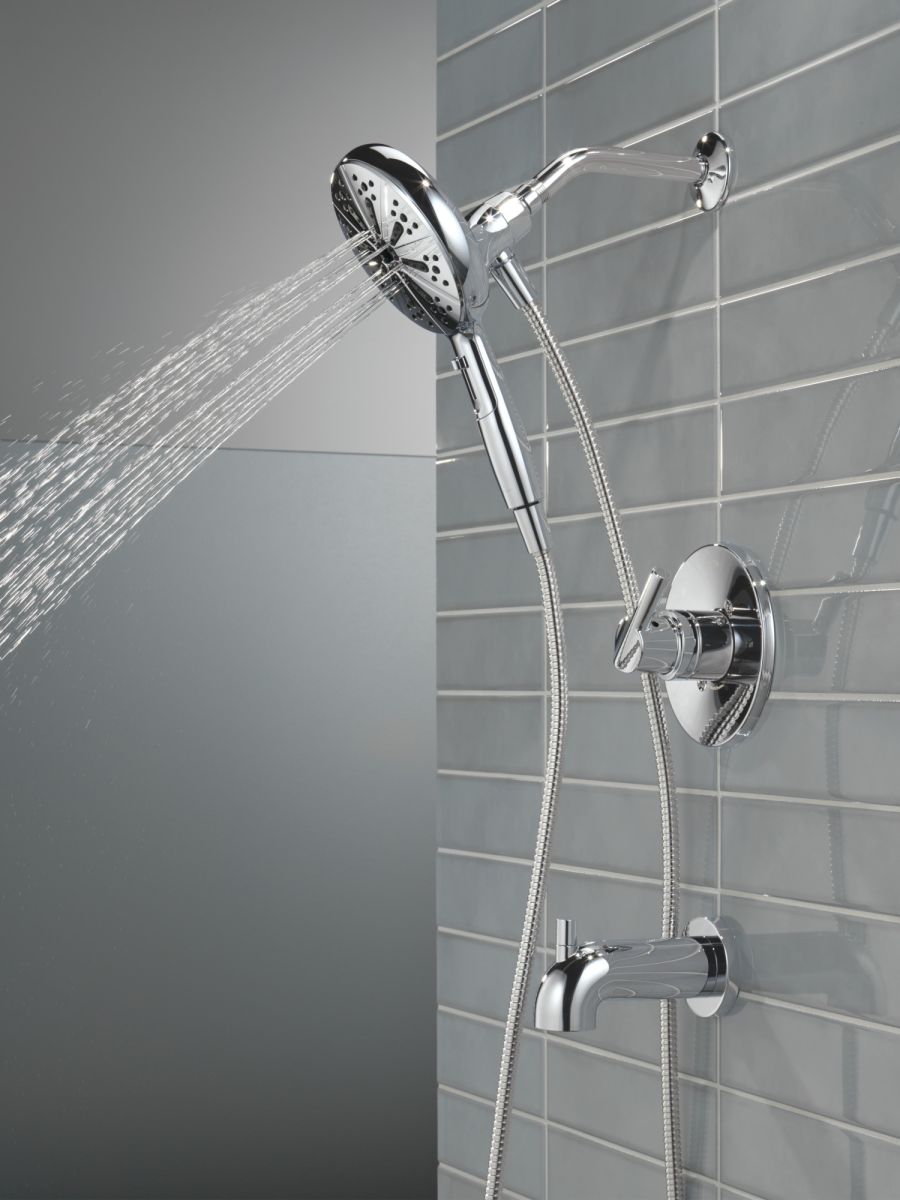 DELTA Nicoli Monitor 14 Series Tub and Shower with SureDock Hand Shower — Chrome