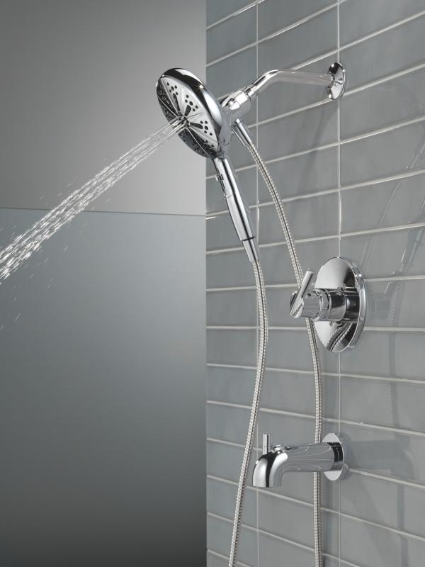DELTA Nicoli Monitor 14 Series Tub and Shower with SureDock Hand Shower — Chrome