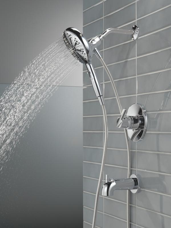 DELTA Nicoli Monitor 14 Series Tub and Shower with SureDock Hand Shower — Chrome