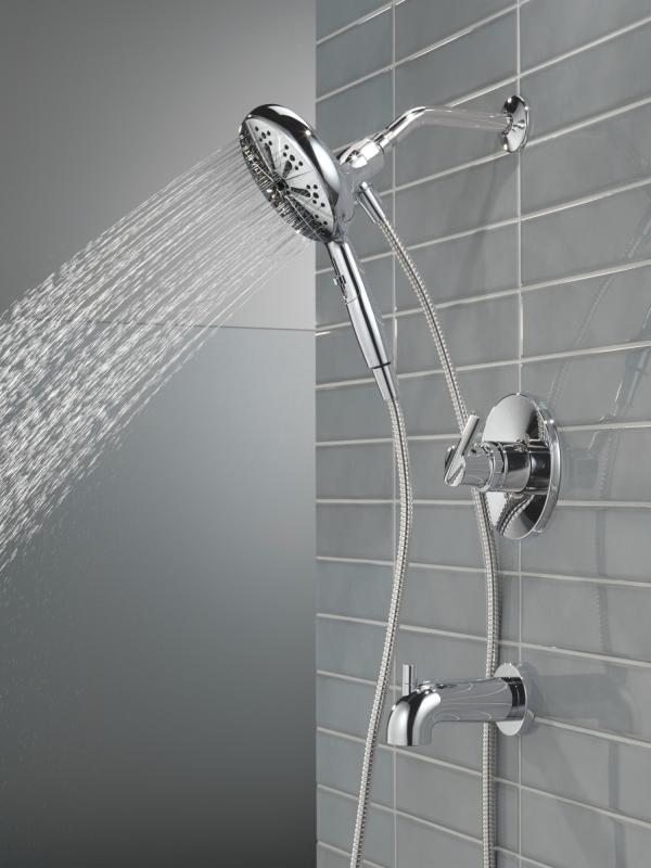 DELTA Nicoli Monitor 14 Series Tub and Shower with SureDock Hand Shower — Chrome