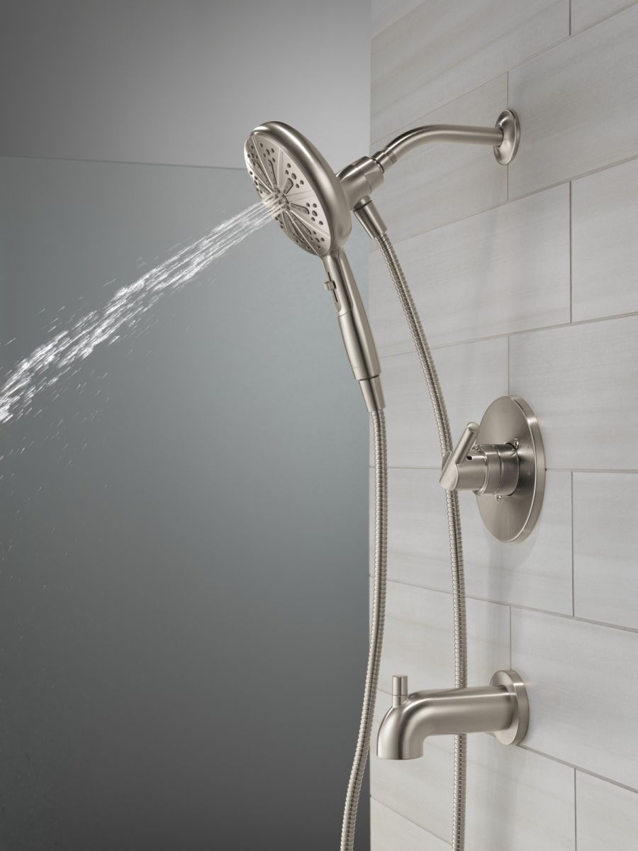 DELTA Nicoli Monitor 14 Series Tub and Shower with SureDock Hand Shower — Stainless