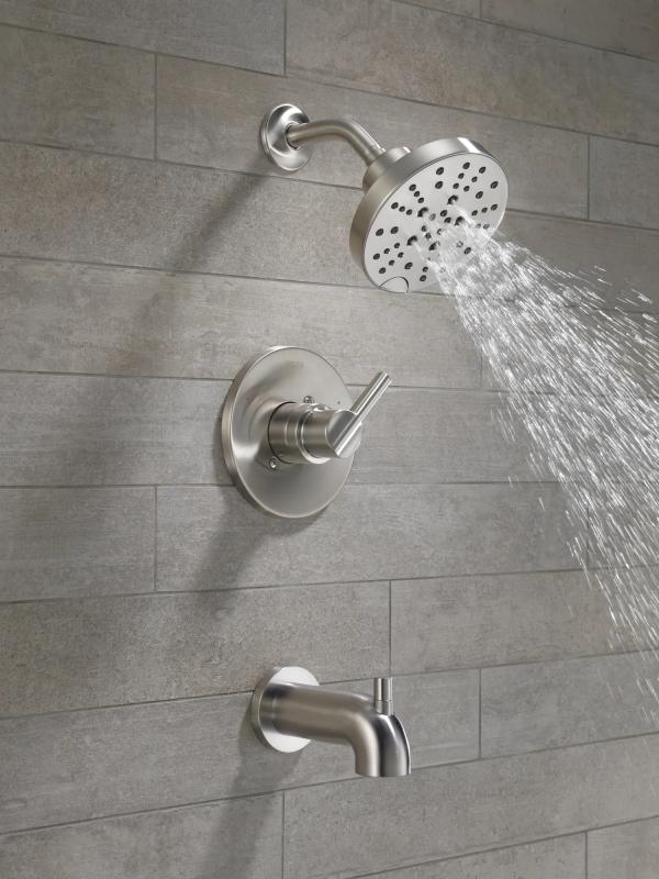 DELTA Nicoli Monitor 14 Series H2Okinetic Tub and Shower — Stainless