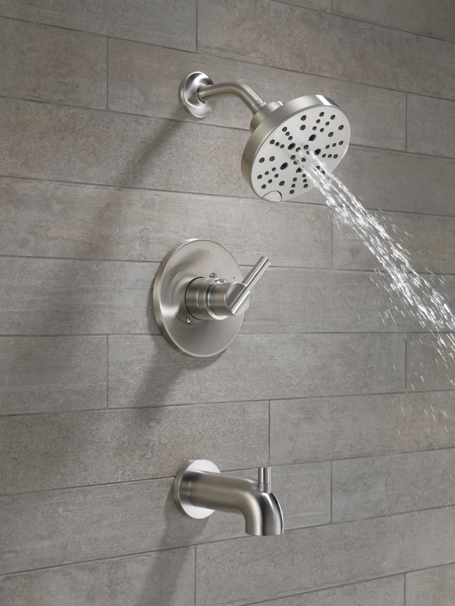 DELTA Nicoli Monitor 14 Series H2Okinetic Tub and Shower — Stainless
