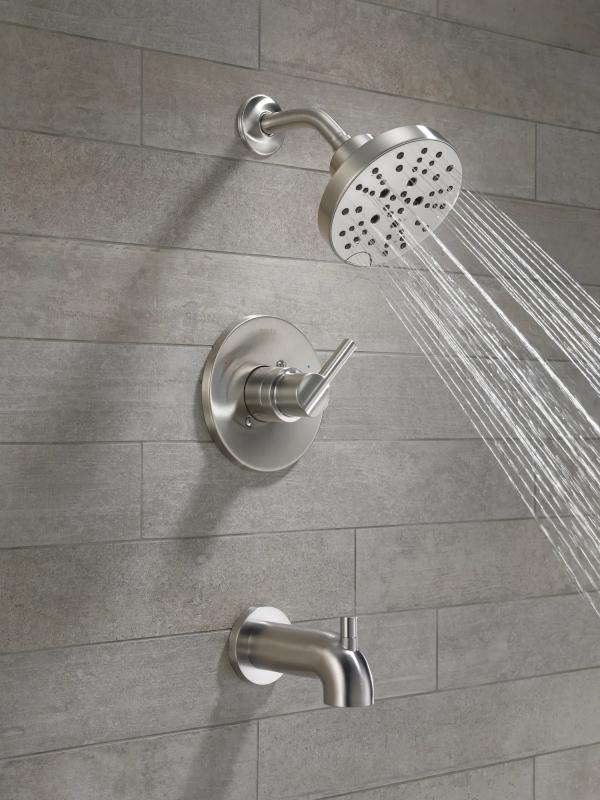 DELTA Nicoli Monitor 14 Series H2Okinetic Tub and Shower — Stainless