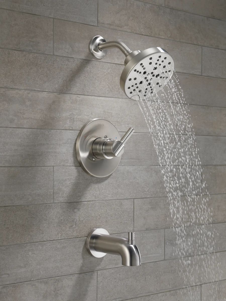 DELTA Nicoli Monitor 14 Series H2Okinetic Tub and Shower — Stainless