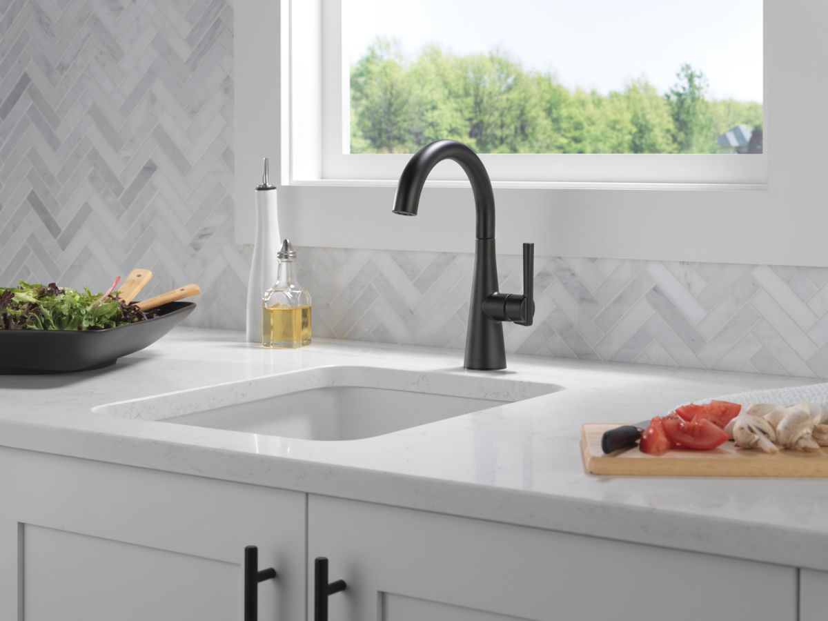 DELTA Other Single Handle Bar Prep Faucet — Matte Black