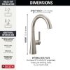 DELTA Other Single Handle Bar Prep Faucet — Spotshield Stainless