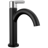 DELTA Nicoli Single Handle Bathroom Faucet — Matte Black / Chrome