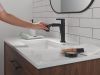 DELTA Nicoli Single Handle Pull-Down Bathroom Faucet — Matte Black
