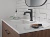 DELTA Nicoli Single Handle Pull-Down Bathroom Faucet — Matte Black