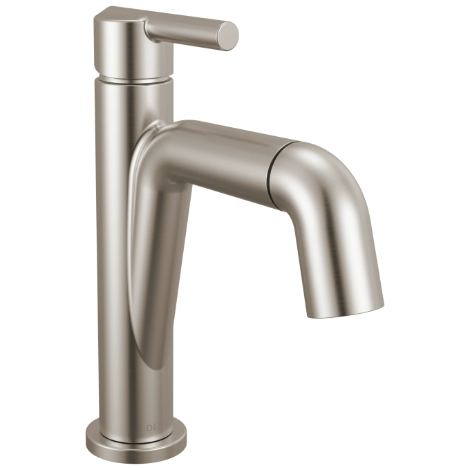 DELTA Nicoli Single Handle Pull-Down Bathroom Faucet — Stainless
