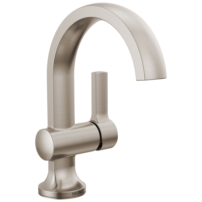 DELTA Albion  Single Handle Bathroom Faucet — Spotshield Brushed Nickel
