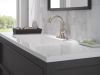 DELTA Roe Single Handle Bathroom Faucet — Stainless