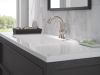 DELTA Roe Single Handle Bathroom Faucet — Stainless