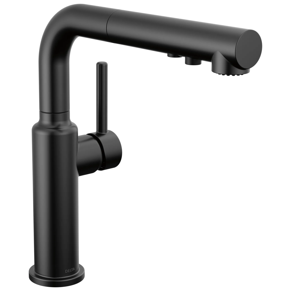 DELTA Daneri Single Handle Pull-Out Kitchen Faucet — Matte Black