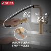 DELTA Daneri Single Handle Pull-Out Kitchen Faucet — Champagne Bronze