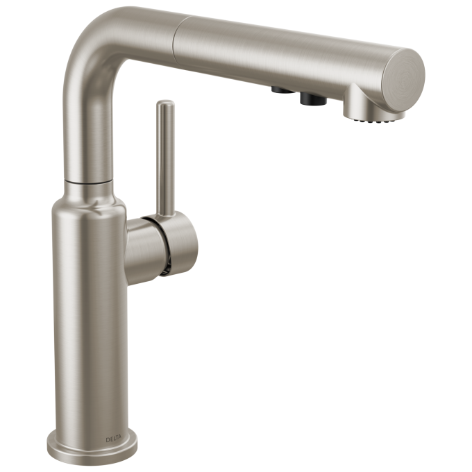 DELTA Daneri Single Handle Pull-Out Kitchen Faucet — Stainless