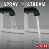 DELTA Almari Single Handle Pull-Out Kitchen Faucet — Matte Black