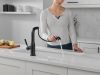 DELTA Almari Single Handle Pull-Out Kitchen Faucet — Matte Black
