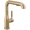 DELTA Almari Single Handle Pull-Out Kitchen Faucet — Champagne Bronze