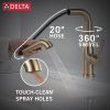 DELTA Almari Single Handle Pull-Out Kitchen Faucet — Champagne Bronze