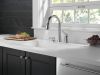 DELTA Kate Single Handle Pull-Down Kitchen Faucet with Soap Dispenser — Chrome