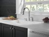 DELTA Kate Single Handle Pull-Down Kitchen Faucet with Soap Dispenser — Chrome